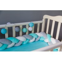 Бортик косичка в детскую кроватку - Tiffany