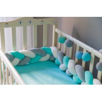 Бортик косичка в детскую кроватку - Tiffany