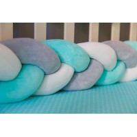 Бортик косичка в детскую кроватку - Tiffany