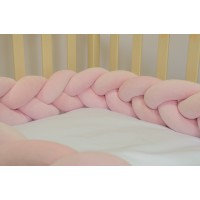 Бортик косичка в детскую кроватку - Pink Dream