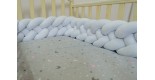 Бортик косичка в детскую кроватку - Cloud XL