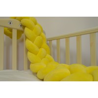 Бортик косичка в детскую кроватку - Lemon XL