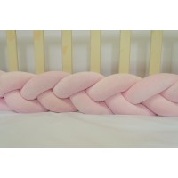 Бортик косичка в детскую кроватку - Pink Dream