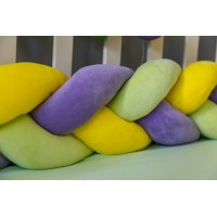 Бортик косичка в детскую кроватку - Little star