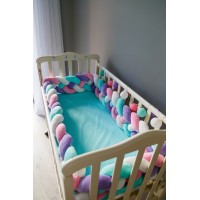 Бортик косичка в детскую кроватку - Star Dust