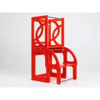 Башня помощника - трансформер - стол + стул Tarwus Red Стул Башня Монтессори