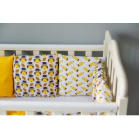 Бортики подушки в детскую кроватку - Мудрая сова
