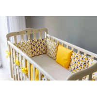 Бортики подушки в детскую кроватку - Мудрая сова